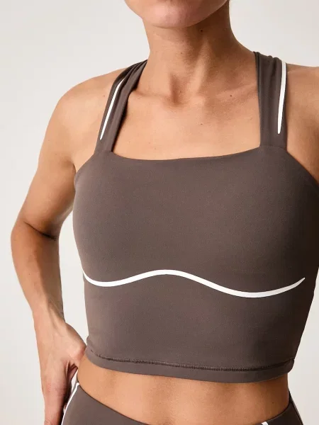 Under Armour női jóga top Meridian Contour barna