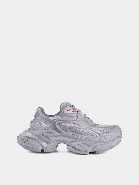 Кросівки MIRATON штучна шкіра сірий