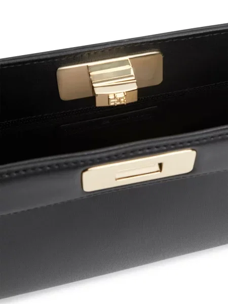 Geantă plic Tommy Hilfiger din piele plic negru