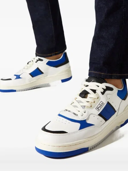 Samt prugasta košulja Polo Ralph Lauren s vezom plava