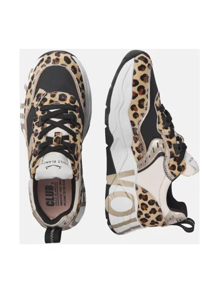 Sneakersy Voile Blanche skórzane beżowe