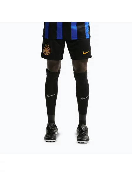 Pantaloni scurți de fotbal pentru bărbați Nike Inter Milan Dri-Fit Stadium Home black/university gold negru