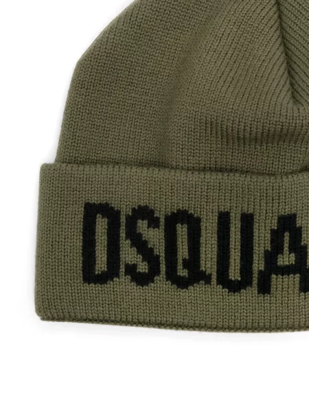 Căciulă Dsquared2 de lână verde
