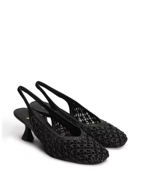 Pantofi cu toc Marc Ellis slingback negru