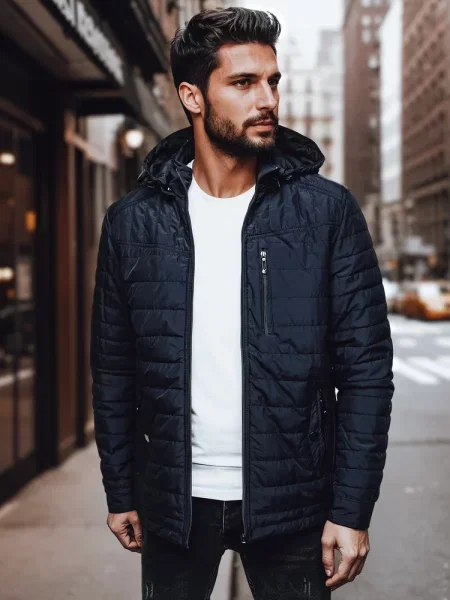 Яке Dstreet с качулка черно