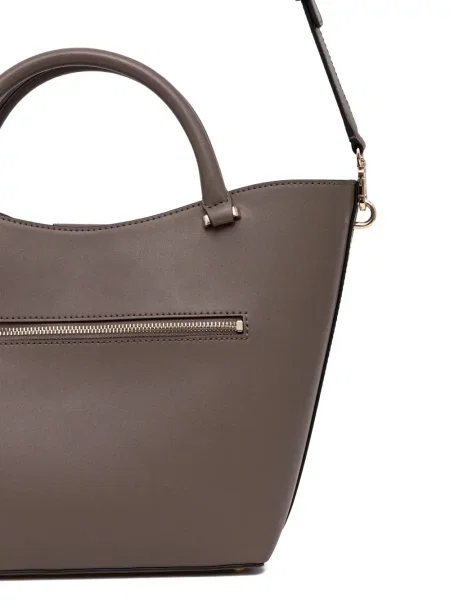 Geantă de mână Guess cu autograf gri
