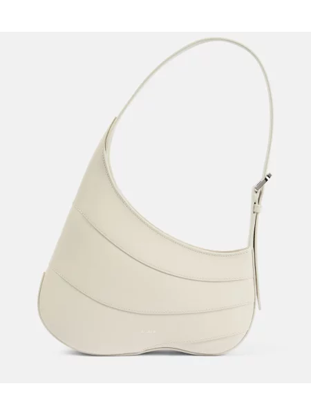 Geanta de piele Alaïa din piele alb