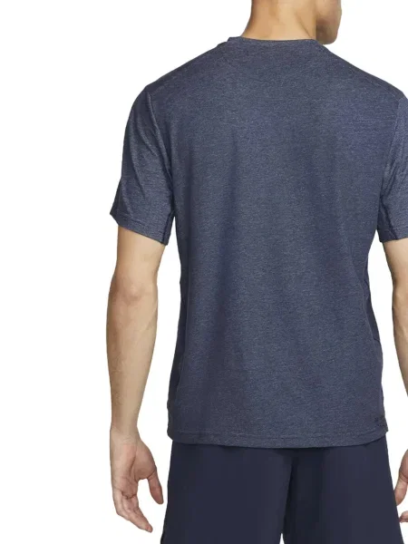Prugasta vesta Nike s okruglim izrezom od flisa crvena
