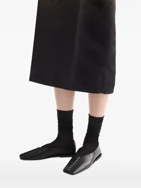 Balerini Jil Sander cu tepi negru