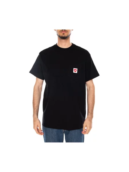 T-shirt Carhartt WIP S/S Pocket Heart T-Shirt UNISEX Black/ Red S czarna
