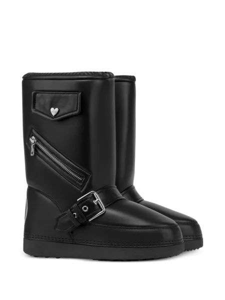 Botine Love Moschino cu cataramă negru