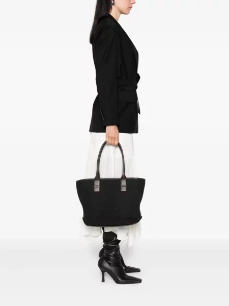 Geantă shopper Hogan din piele negru