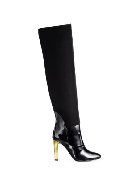 Cizme Temperley London din piele negru