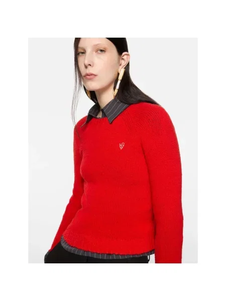 Sweter Acne Studios czerwony