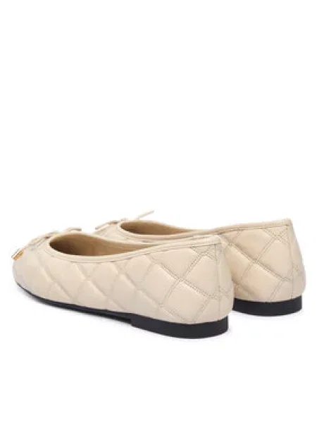 Tommy Hilfiger Balerinke Charm Quilted Ballerina Svetlo bež