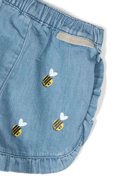 Szorty jeansowe dziecięce Stella Mccartney niebieskie