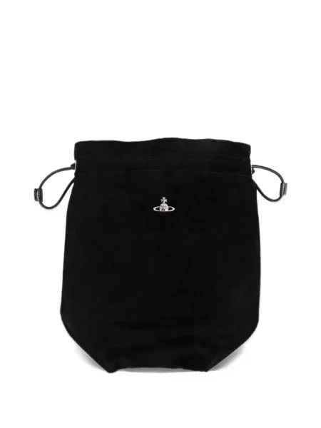 Clutch torbica Vivienne Westwood s vezicama crna