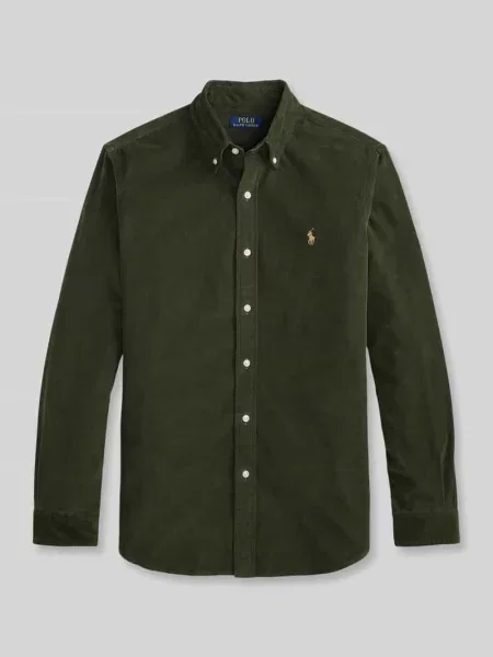 Koszula casualowa o kroju regular fit z czystej bawełny Polo Ralph Lauren zielona