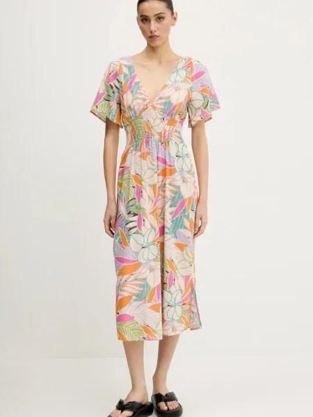 Obleka Rip Curl CALA VADELLA oranžna