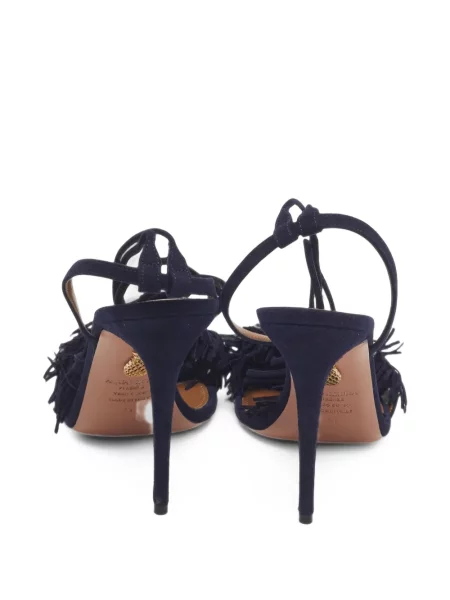 Σανδάλια Aquazzura με κρόσσια μπλε