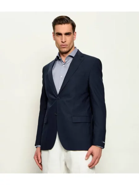 Karl Lagerfeld Zakó | Modern fit gyapjú hozzáadásával kék