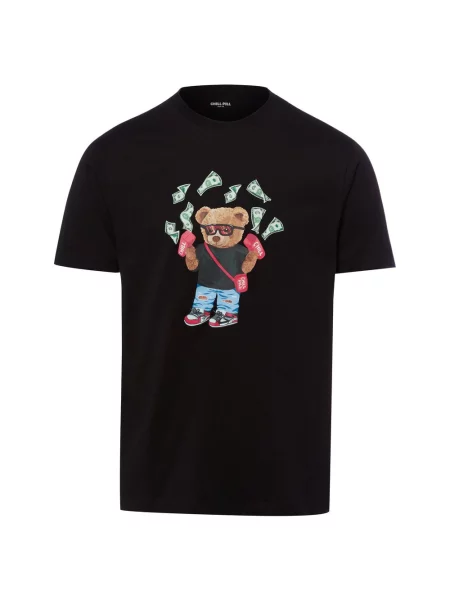 Chill Pill Koszulka Money Gun Bear Mężczyźni S czarny