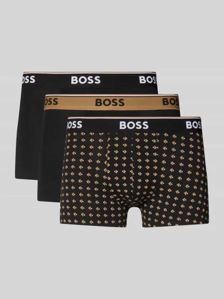 BOSS bokserki z Trunk 3P Power Desig czarne