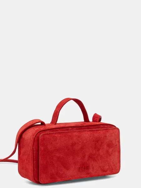 Замшева сумочка MSGM червоний