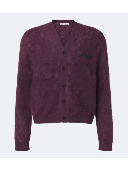 Cardigan Acne Studios din cașmir violet