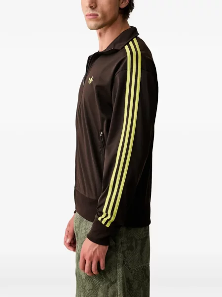 Hanorac Adidas cu dungi cu imagine plasă negru