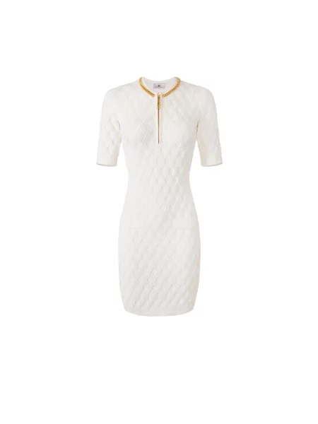 Sukienka mini Elisabetta Franchi biała