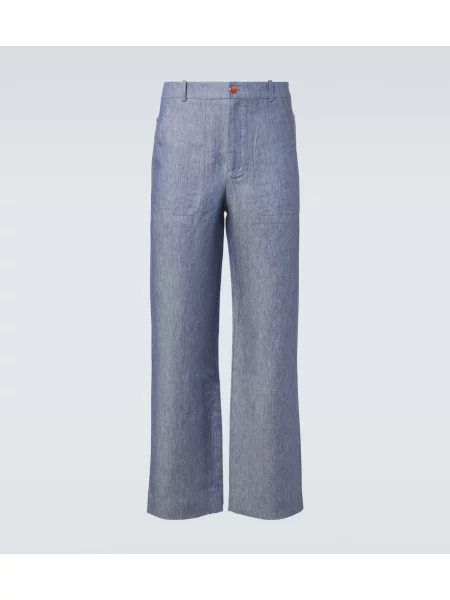 Pantaloni God's True Cashmere de in albastru
