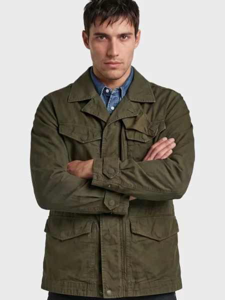 Джинсова куртка G-star Raw сіра