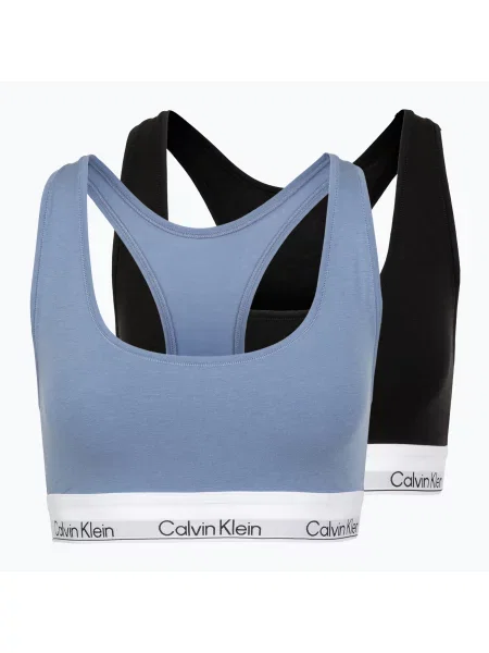 Podprsenka Calvin Klein 2 pieces black/blue tulip černá