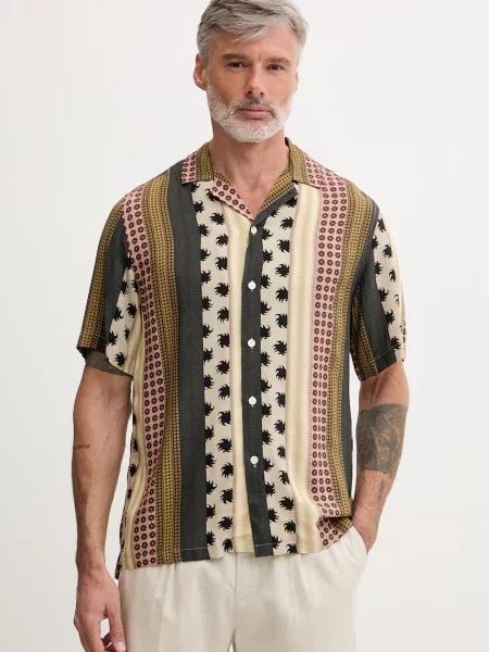 OAS cămașă pentru bărbați cu vâscoză verde