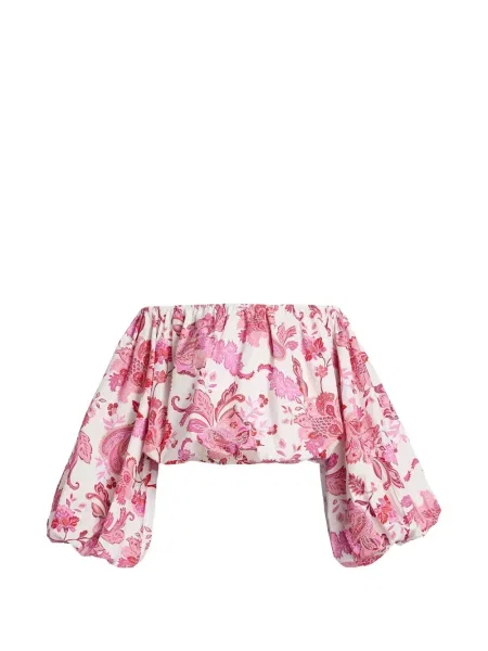 Bluzka Azeeza z wzorem paisley biała