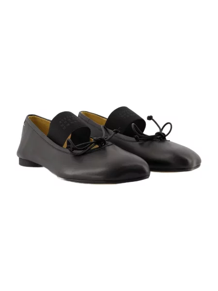 Maison Margiela baleriny skórzane czarny