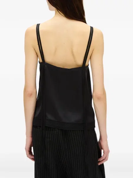 Maiou Ann Demeulemeester de mătase negru