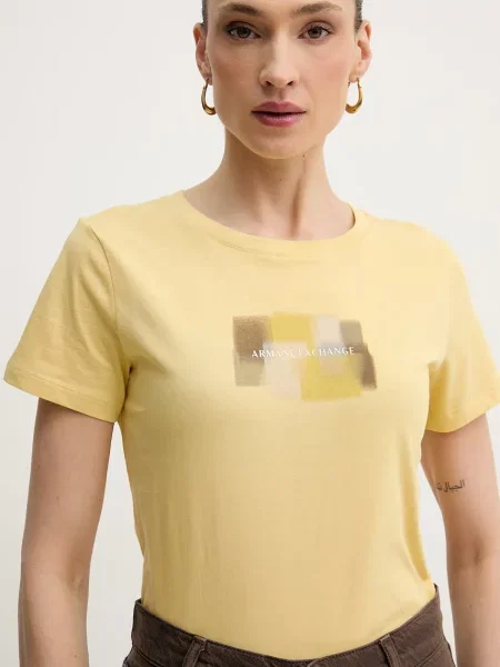 Armani Exchange póló sárga