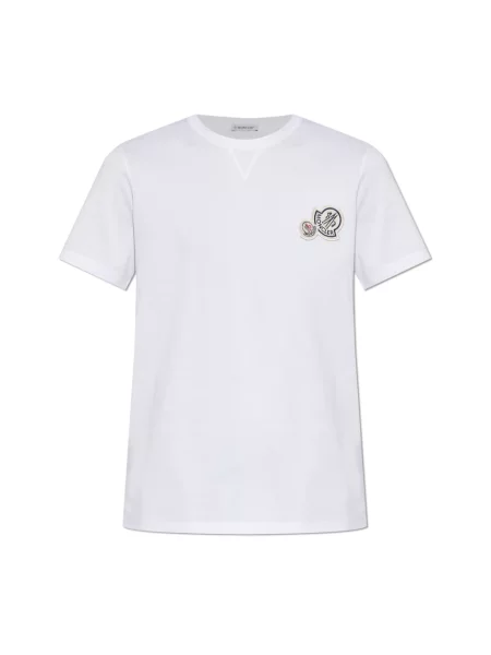 Koszulka Moncler z logo biała