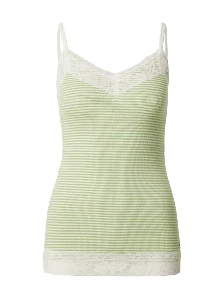 HOLLISTER Top ecru / kiwi verde