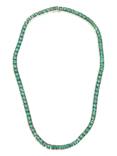 Colier Izabel Display cu zirconiu tenis verde