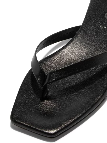 Sandale Aeyde din piele fără toc negru