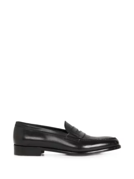 Pantofi loafer Etro din piele cu model paisley negru