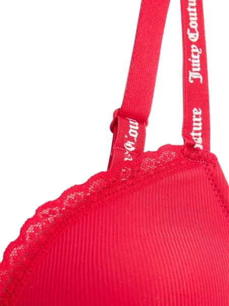 Bralette Juicy Couture s čipkom crvena