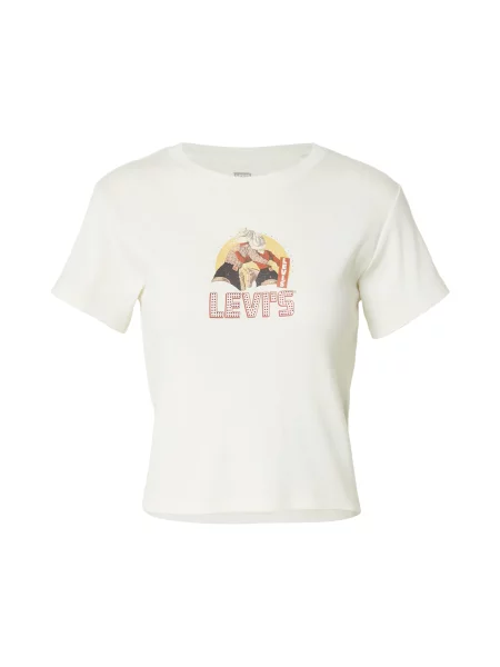 LEVI'S ® Póló Essential bézs / világos sárga / világospiros fehér