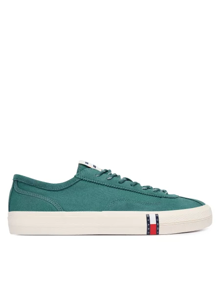 Πάνινα παπούτσια Tommy Hilfiger Archive Vulc πράσινο
