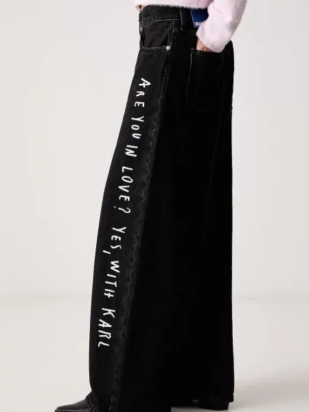 Широкие джинсы Karl Lagerfeld Jeans