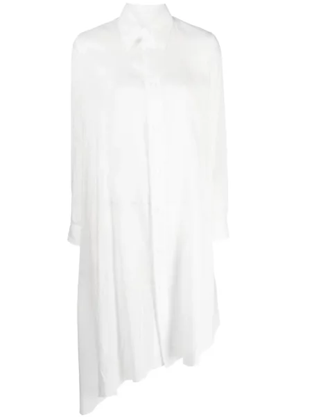 Rochie Yohji Yamamoto drapată de costum alb