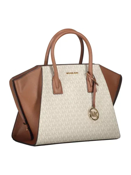Torebka Michael Kors biznesowa z logo beżowa